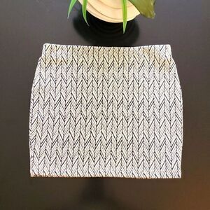 Zara Trafaluc Navy White Mini Skirt Women's Size Small